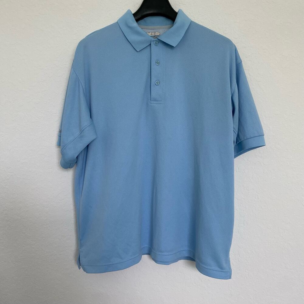 Columbia Light‎ Blue PFG Polo 2X